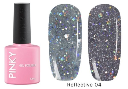 Гель-лак PINKY (Пинки) Reflective 04, 10 мл