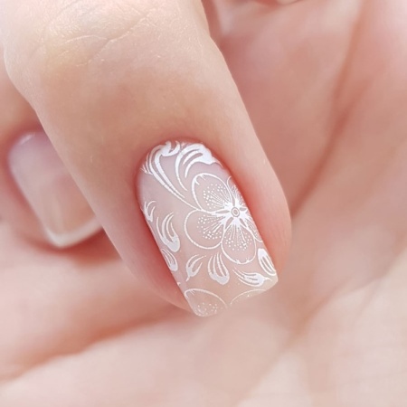 Cosmolac (Космолак) гель-паста для стемпинга Белая, 5 мл.