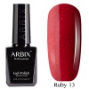 Гель-лак Arbix (Арбикс) Ruby 013 Пылающаяя Страсть, 10 мл