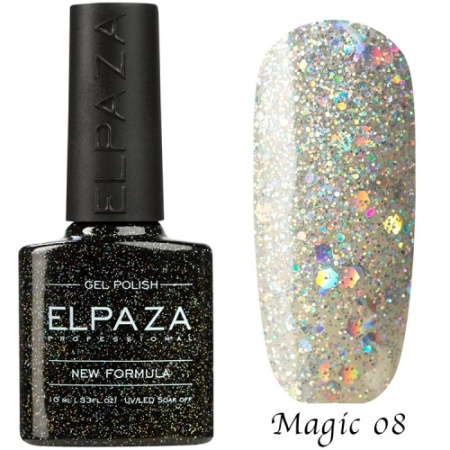 Гель-лак Elpaza (Эльпаза) Magic Glitter 008, 10 мл