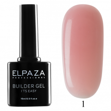 Elpaza (Эльпаза) Builder Gel It’s easy, моделирующий гель №001, 15 мл