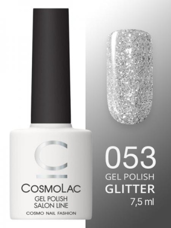 Гель-лак Cosmolac (Космолак) Glitter 53 Алмазный иней, 7,5 мл.