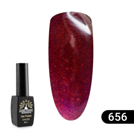 Гель-лак Global Fashion (Глобал Фэшн) Sexy Red 656, 8 мл