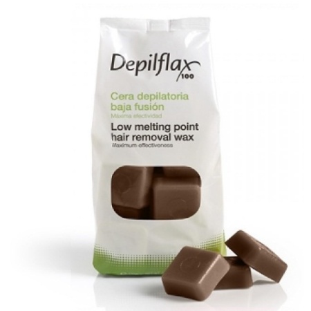 Горячий воск DepilFlax шоколад, 1000 г