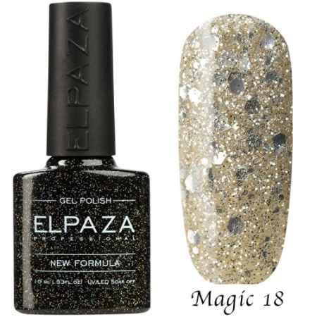 Гель-лак Elpaza (Эльпаза) Magic Glitter 018, 10 мл