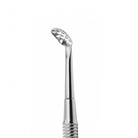 Staleks (Сталекс) ложка косметологическая двусторонняя (УНО + прямоуг. шумовка 15 отверстий) КИ-01ст, Z7-51-01 (ZE-20/1)