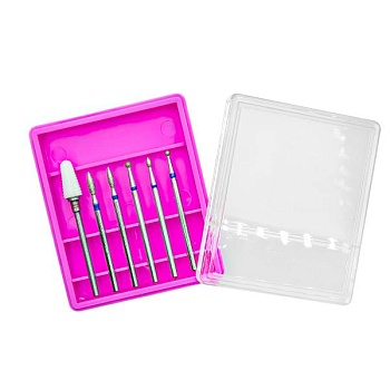 Набор насадок для аппаратного маникюра 07, 6 шт 9-8