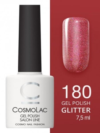 Гель-лак Cosmolac (Космолак) Glitter 180 Звезда Эвереста, 7,5 мл.