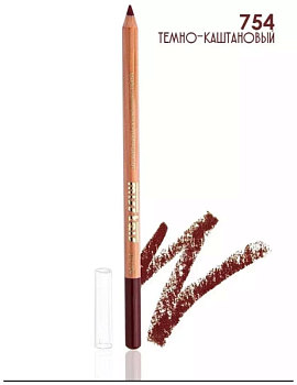 Карандаш для глаз и губ Miss Tais № 754, Темно-каштановый Карандаш для глаз и губ Miss Tais № 754, Темно-каштановый