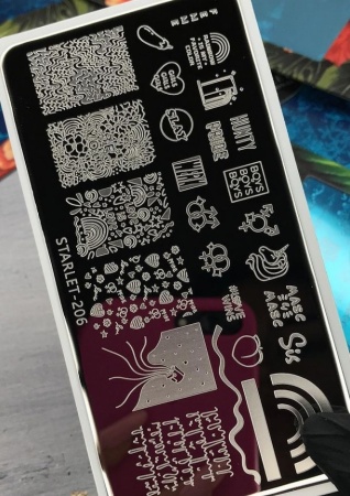 Пластина для стемпинга Starlet (старлет) № 206