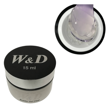 Моделирующий гель W&D Builder Gel Clear (сырьё Keystone), 15 мл