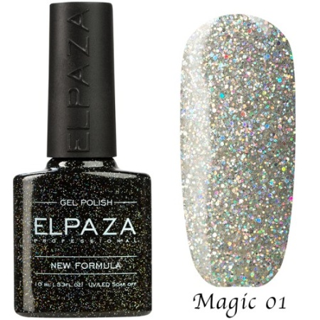 Гель-лак Elpaza (Эльпаза) Magic Glitter 001, 10 мл