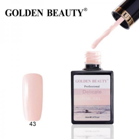 Гель-лак Golden Beauty (Голден Бьюти) 43 Delicate, 14 мл