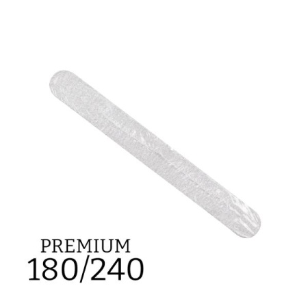 Пилка Elpaza прямая premium 180/240 (Для натуральных ногтей), 50 шт
