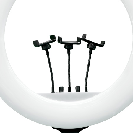 Напольная кольцевая лампа для селфи с 3 держателя для смартфона RL21-20x6 148