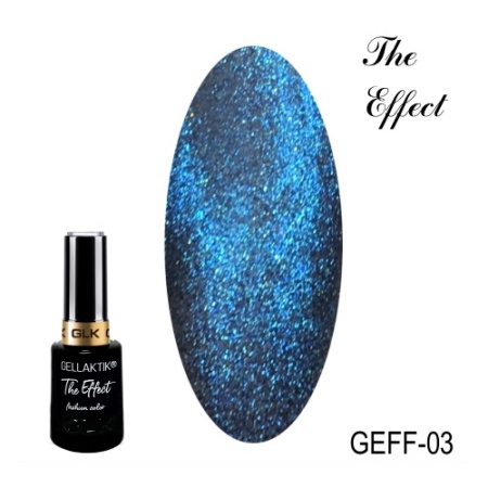 Гель-лак Gellaktik (Геллактик) магнитный 5D The Effect 03, 12 мл