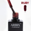 Гель-лак Arbix (Арбикс) Ruby 011 Искры Бордо, 10 мл
