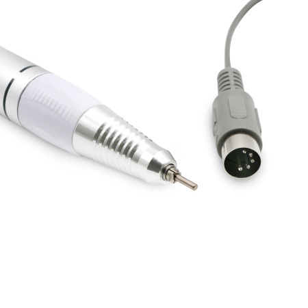 Ручка для аппарата маникюра и педикюра Gobal Fashion, белая, 25000 об