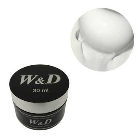 Моделирующий гель W&D French-Gel White Extreme (сырьё Keystone), 30 мл