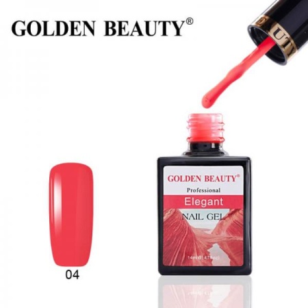 Гель-лак Golden Beauty (Голден Бьюти) 04 Elegant, 14 мл
