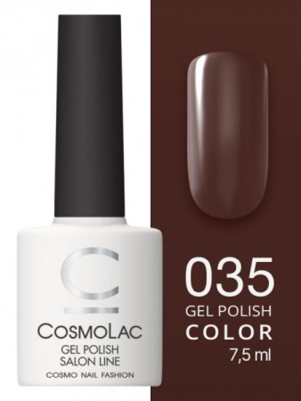 Гель-лак Cosmolac (Космолак) Color 35 Горячий шоколад, 7,5 мл.