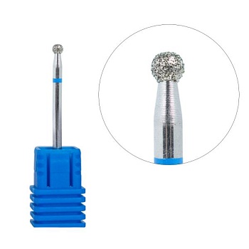 Алмазная фреза Major сферическая 031, синяя Алмазная фреза Major сферическая 031, синяя