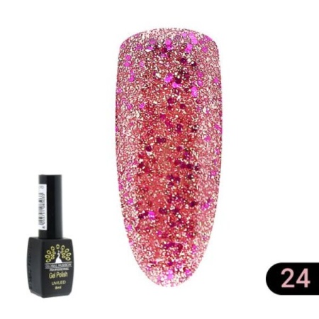 Гель-лак Global Fashion (Глобал Фэшн) Gold 024, 8 мл