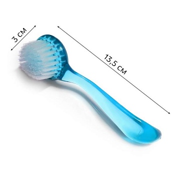 Щетка Массажка мягкая для чистки от опила лазурная, 1 шт