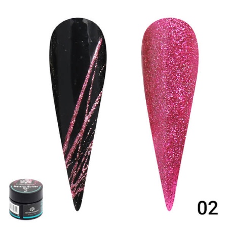 Global Fashion (Глобал Фэшн) Паутинка GLITTER SHINY (Metallic Spider) 02, 5 мл