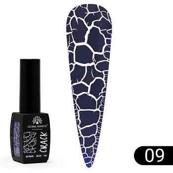 Гель-лак Global Fashion (Глобал Фэшн) Crack 09, 8 мл Гель-лак Global Fashion (Глобал Фэшн) Crack 09, 8 мл