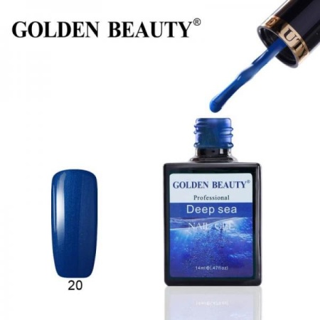 Гель-лак Golden Beauty (Голден Бьюти) 20 Deep Sea, 14 мл