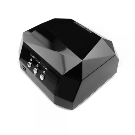 UV+LED лампа для ногтей гибрид "Камень" чёрная, 36 W
