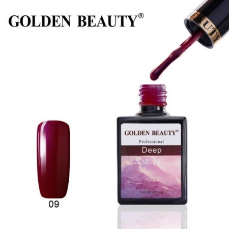 Гель-лак Golden Beauty (Голден Бьюти) 09 Deep, 14 мл