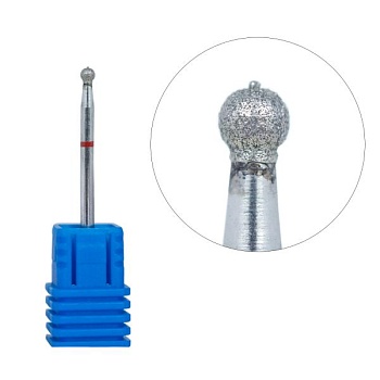 Алмазная фреза Major сферическая 025, красная Алмазная фреза Major сферическая 025, красная