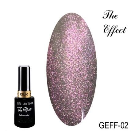 Гель-лак Gellaktik (Геллактик) магнитный 5D The Effect 02, 12 мл