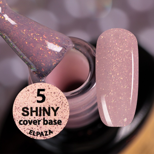 База Elpaza (Эльпаза) Shiny Rubber Base Cover Pink № 05, 10 мл