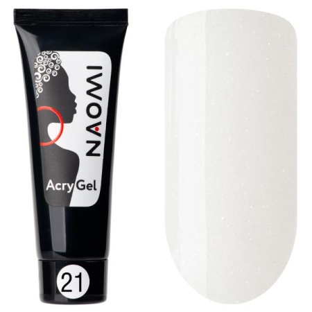 Полигель Naomi AcryGel 21 Молочный (мерцание), 15гр