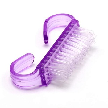 Щетка Violet узкая для чистки ногтей от опила, 1 шт