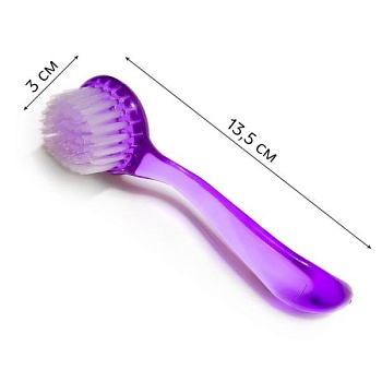 Щетка Массажка мягкая для чистки от опила фиолетовая, 1 шт