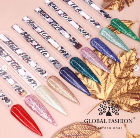 Гель-лак Global Fashion (Глобал Фэшн) Black Elite 152, 8 мл
