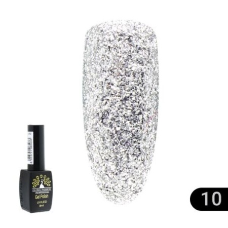 Гель-лак Global Fashion (Глобал Фэшн) Gold 010, 8 мл