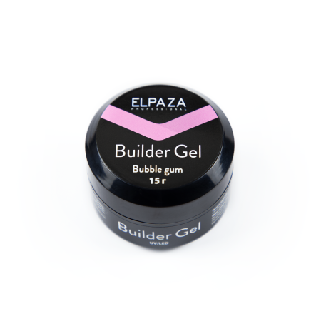 Однофазный гель для наращивания Elpaza (Эльпаза) Builder Gel BUBBLE GUM, 15 гр