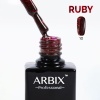 Гель-лак Arbix (Арбикс) Ruby 010 Рубиновый Блеск, 10 мл
