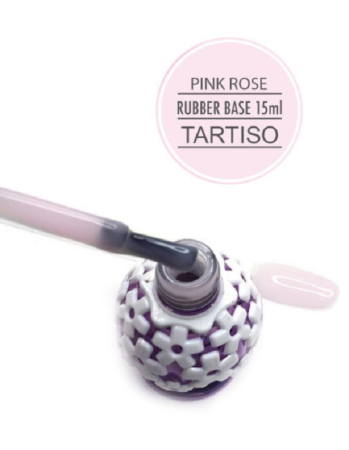 Каучуковая база Tartiso (Тартисо) PINK ROSE RUBBER BASE, 15 мл Каучуковая база Tartiso (Тартисо) PINK ROSE RUBBER BASE, 15 мл