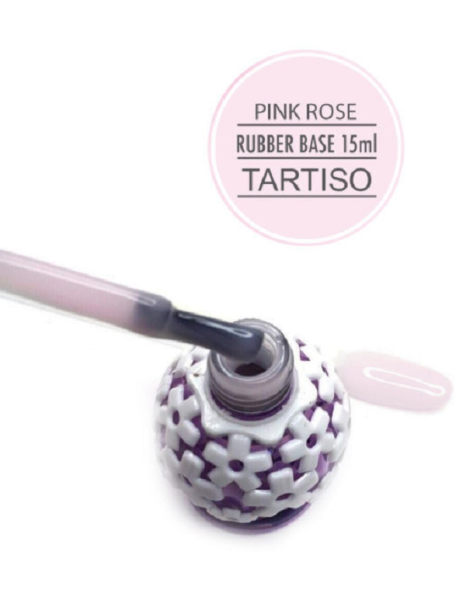 Каучуковая база Tartiso (Тартисо) PINK ROSE RUBBER BASE, 15 мл