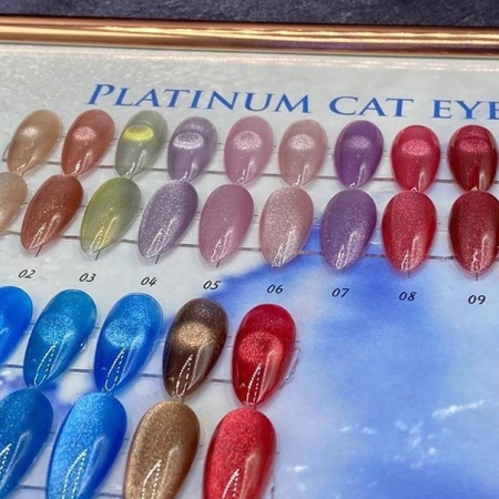 Гель-лак Global Fashion (Глобал Фэшн) кошачий глаз Platinum 007, 8 мл