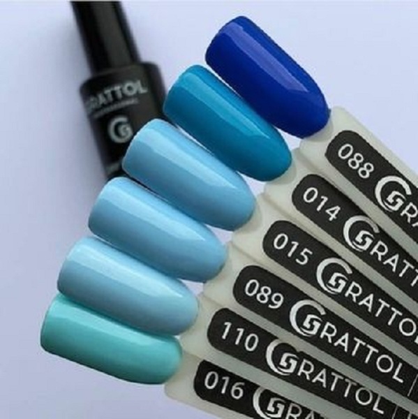 Гель-лак Grattol (Граттол) Classic 014 Sky Blue, 9 мл