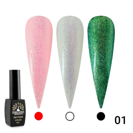 Гель-лак Global Fashion (Глобал Фэшн) Shine Star 001, 8 мл