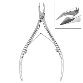 Кусачки для кожи Irisk (Ириск) Premium, лезвие 6 мм, двойная пружина, KD-61