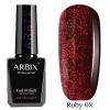 Гель-лак Arbix (Арбикс) Ruby 008 Огни Голливуда, 10 мл Гель-лак Arbix (Арбикс) Ruby 008 Огни Голливуда, 10 мл